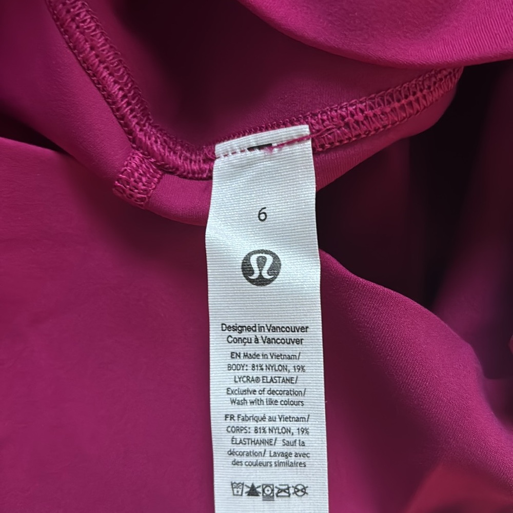LULULEMON ALIGN HR LEGGINGS 28” in WILD BERRY (WLDB) SZ 8 NWT - Picture 10 of 14